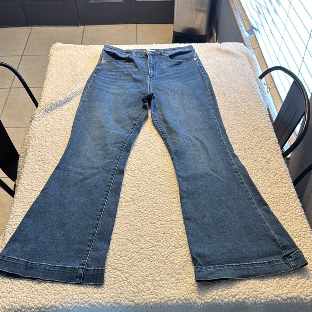 Chelsea & Violet Flare Blue Flare Leg Jeans